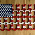 Horse Shoe American Flag